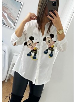 Camisa blanca Mickey...